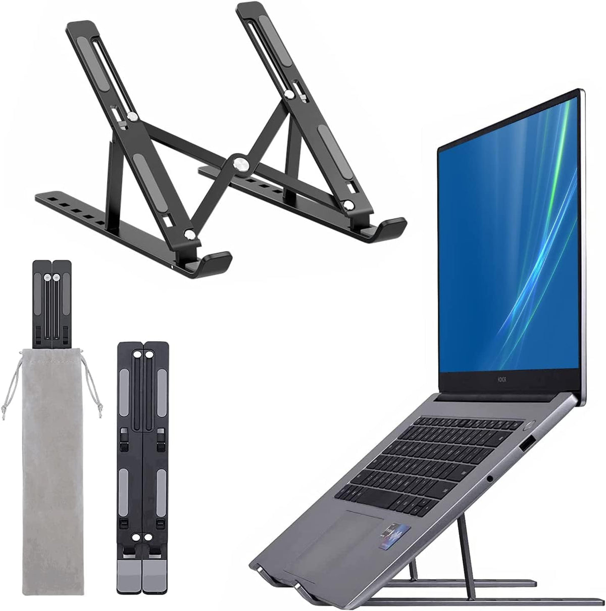 Portable & Foldable Aluminium Laptop Stand
